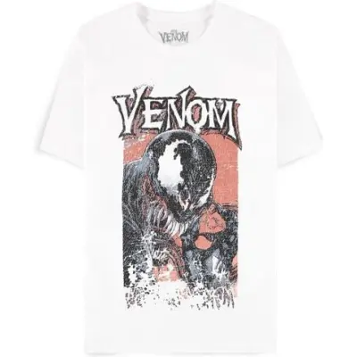 Venom (Marvel) - Marvel T-shirt - Destroyed - L XXL - för Herr - vit