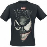 Venom (Marvel) - Marvel T-shirt - Split Face - S XXL - för Herr - svart