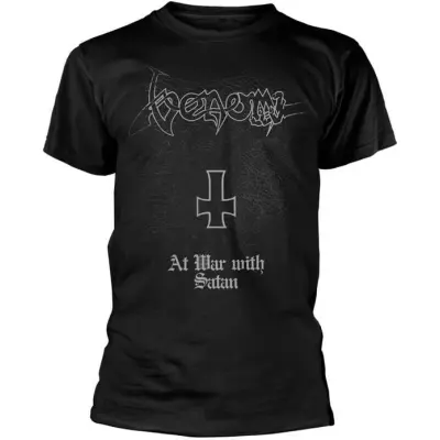 Venom T-shirt - At War With Satan - S M - för Herr - svart