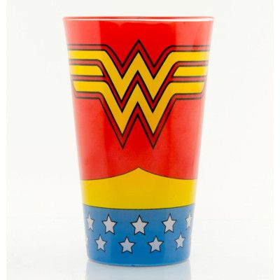 Wonder Woman Stort Färgat Glas